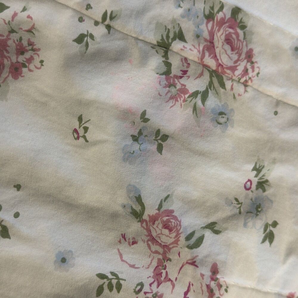 Rachel SIMPLY SHABBY CHIC Bohemian Patchwork pink Floral Quilt blanket FL/QN - Picture 5 of 6